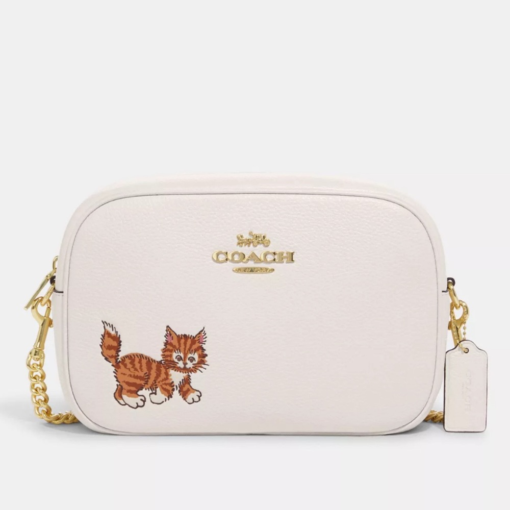 NWT💃Coach Jamie Camera Bag With Dancing Kitten - Picture 6 of 11